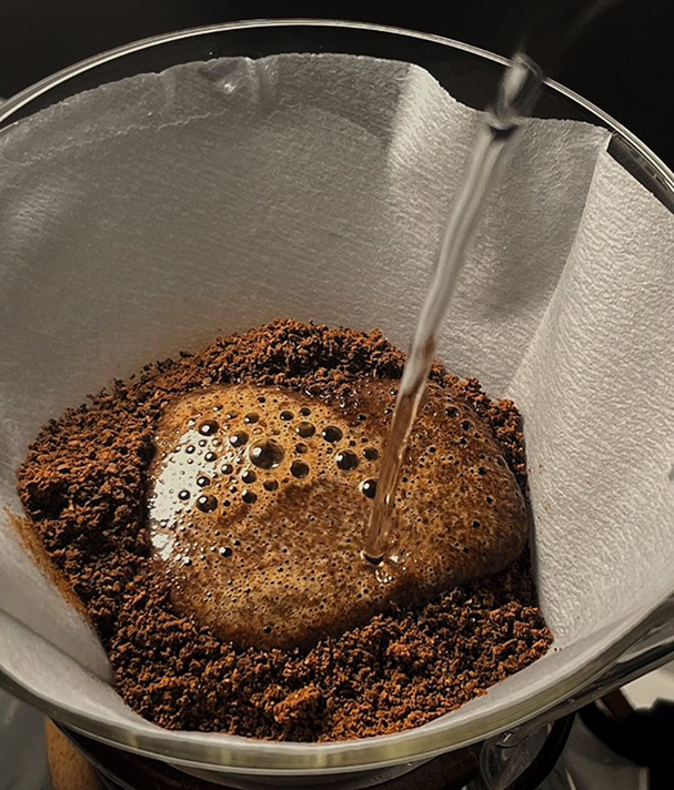 filtering premium coffee